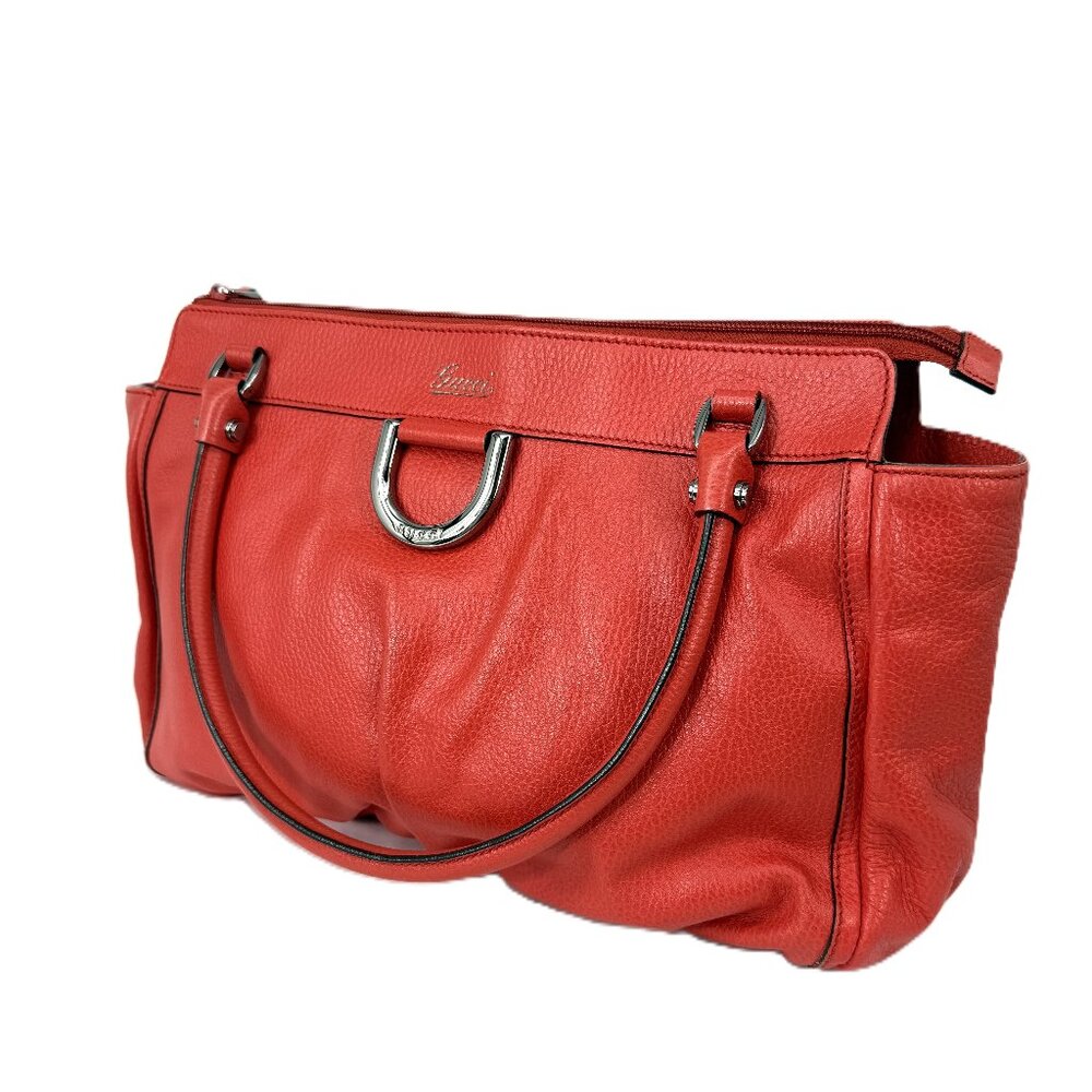 Gucci Abbey D-Ring Satchel Coral